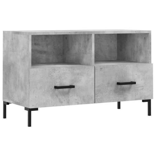 TV ormarić boja betona 80 x 36 x 50 cm konstruirano drvo - Beton siva 1 Cijena