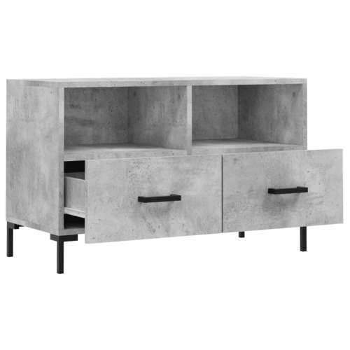 TV ormarić boja betona 80 x 36 x 50 cm konstruirano drvo - Beton siva 1 Cijena