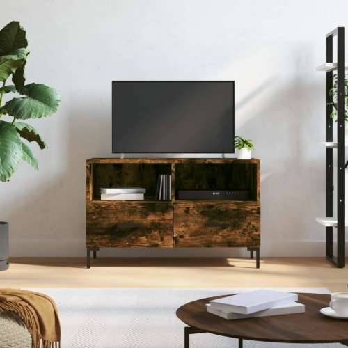 TV ormarić dimljeni hrast 80 x 36 x 50 cm konstruirano drvo - Dimljeni hrast 1 Cijena
