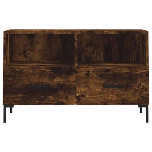 TV ormarić dimljeni hrast 80 x 36 x 50 cm konstruirano drvo - Dimljeni hrast 1 Cijena