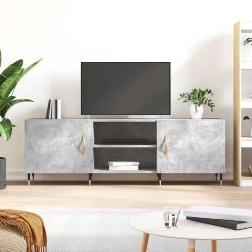 TV ormarić boja betona 150x30x50 cm od konstruiranog drva - Beton siva 1 Cijena