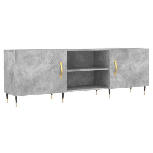 TV ormarić boja betona 150x30x50 cm od konstruiranog drva - Beton siva 1 Cijena