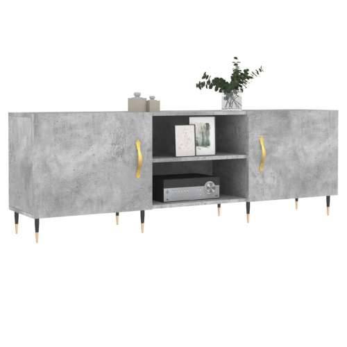 TV ormarić boja betona 150x30x50 cm od konstruiranog drva - Beton siva 1 Cijena