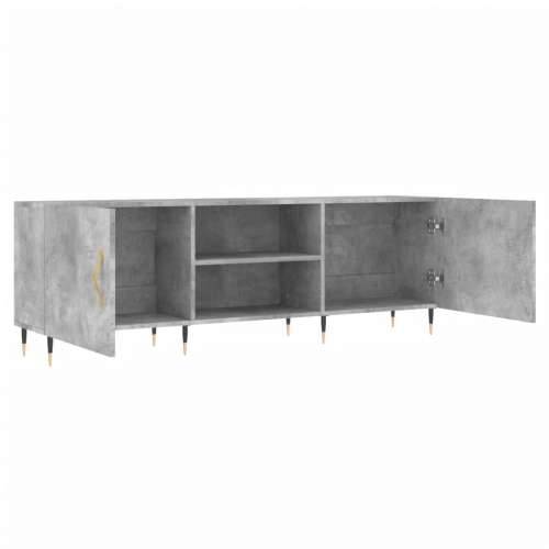 TV ormarić boja betona 150x30x50 cm od konstruiranog drva - Beton siva 1 Cijena