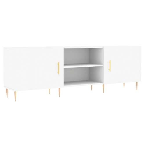 TV ormarić bijeli 150 x 30 x 50 cm od konstruiranog drva - Bijela 1 Cijena