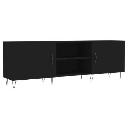 TV ormarić crni 150 x 30 x 50 cm od konstruiranog drva - Crna 1 Cijena