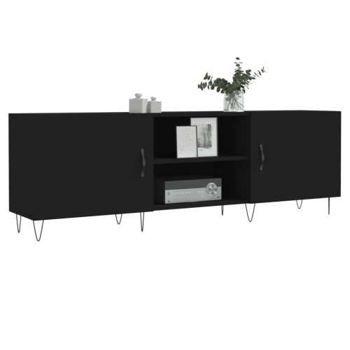 TV ormarić crni 150 x 30 x 50 cm od konstruiranog drva - Crna 1 Cijena