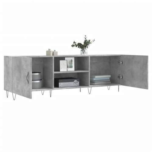 TV ormarić boja betona 150x30x50 cm od konstruiranog drva - Beton siva 1 Cijena