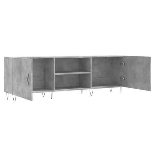 TV ormarić boja betona 150x30x50 cm od konstruiranog drva - Beton siva 1 Cijena