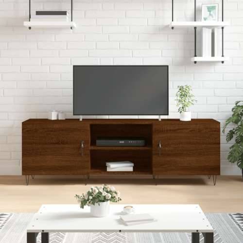 TV ormarić boja Smeđi hrasta 150x30x50 cm od konstruirano drvo - Smeđi hrast 1 Cijena