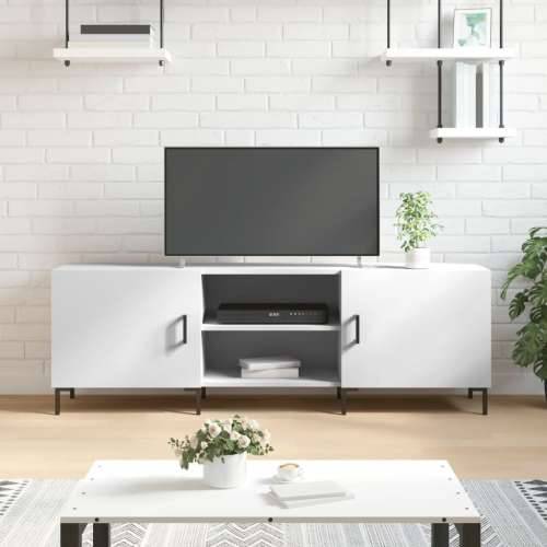 TV ormarić bijeli 150 x 30 x 50 cm od konstruiranog drva - Bijela 1 Cijena
