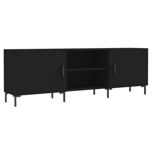 TV ormarić crni 150 x 30 x 50 cm od konstruiranog drva - Crna 1 Cijena