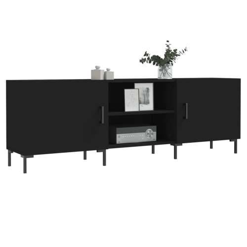 TV ormarić crni 150 x 30 x 50 cm od konstruiranog drva - Crna 1 Cijena