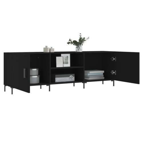 TV ormarić crni 150 x 30 x 50 cm od konstruiranog drva - Crna 1 Cijena