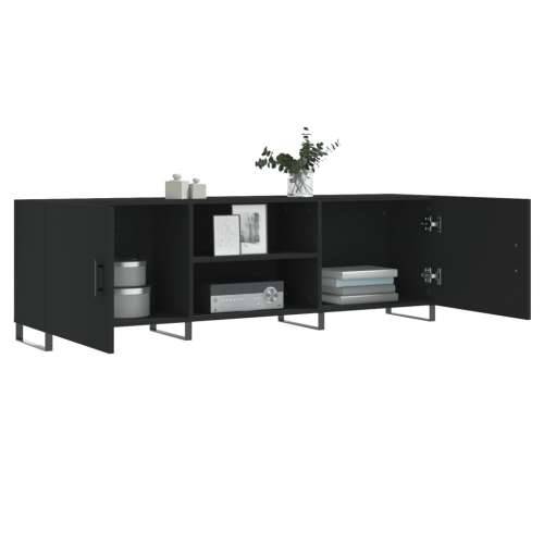 TV ormarić crni 150 x 30 x 50 cm od konstruiranog drva - Crna 1 Cijena