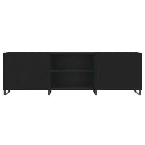 TV ormarić crni 150 x 30 x 50 cm od konstruiranog drva - Crna 1 Cijena