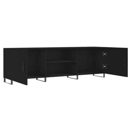 TV ormarić crni 150 x 30 x 50 cm od konstruiranog drva - Crna 1 Cijena