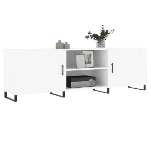 TV ormarić sjajni bijeli 150 x 30 x 50 cm od konstruiranog drva - Visoko sjajno bijela 1 Cijena