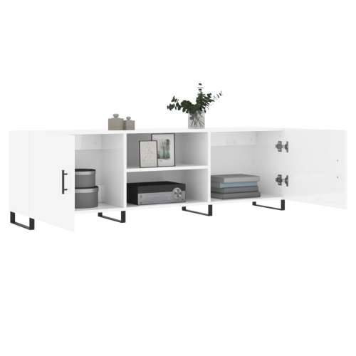 TV ormarić sjajni bijeli 150 x 30 x 50 cm od konstruiranog drva - Visoko sjajno bijela 1 Cijena