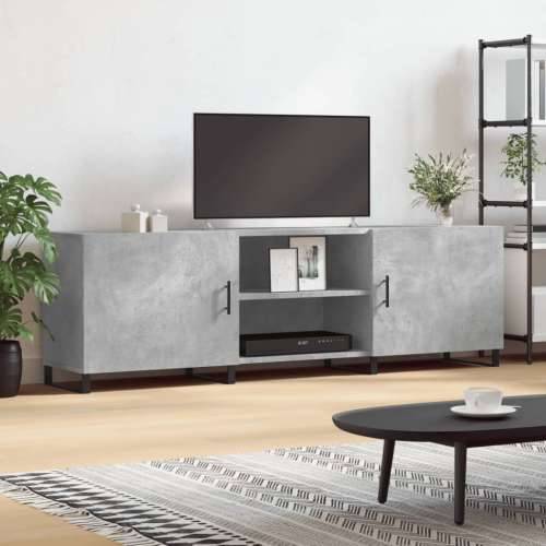 TV ormarić boja betona 150x30x50 cm od konstruiranog drva - Beton siva 1 Cijena
