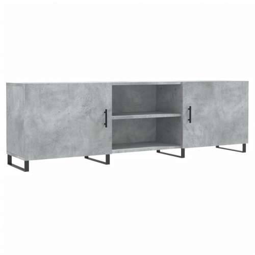 TV ormarić boja betona 150x30x50 cm od konstruiranog drva - Beton siva 1 Cijena