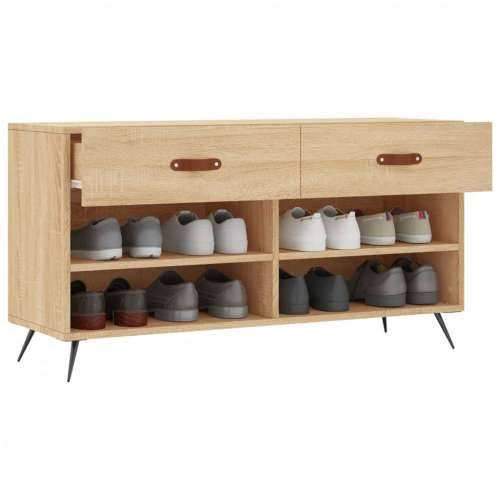 Klupa za cipele boja hrasta 102 x 35 x 55 cm konstruirano drvo - sonoma hrast 1 Cijena