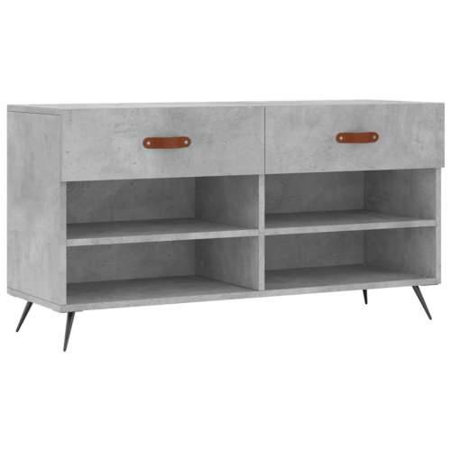 Klupa za cipele siva boja betona 102x35x55 cm konstruirano drvo - Beton siva 1 Cijena
