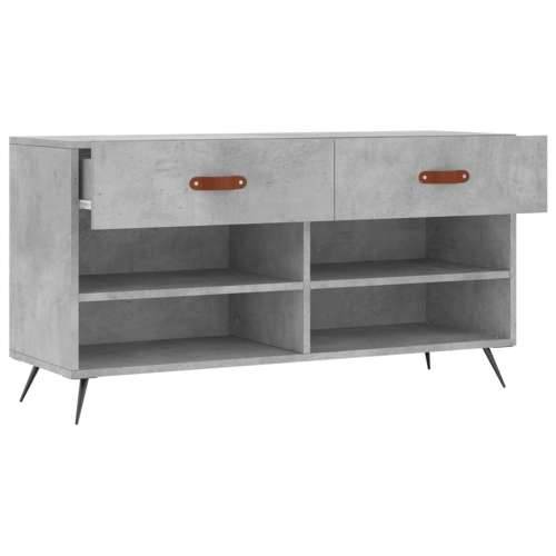 Klupa za cipele siva boja betona 102x35x55 cm konstruirano drvo - Beton siva 1 Cijena