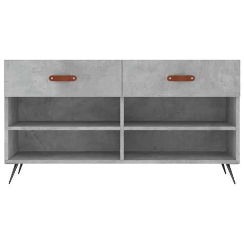 Klupa za cipele siva boja betona 102x35x55 cm konstruirano drvo - Beton siva 1 Cijena