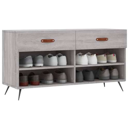 Klupa za cipele siva boja hrasta 102x35x55 cm konstruirano drvo - Sivi hrast sonoma 1 Cijena