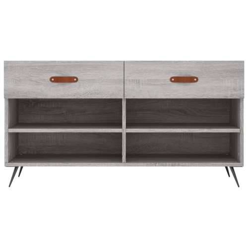 Klupa za cipele siva boja hrasta 102x35x55 cm konstruirano drvo - Sivi hrast sonoma 1 Cijena