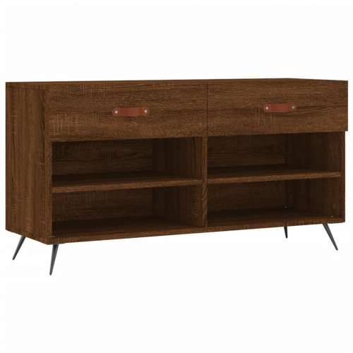 Klupa za cipele smeđa boja hrasta 102x35x55cm konstruirano drvo - Smeđi hrast 1 Cijena