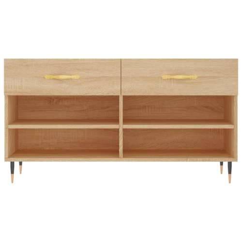 Klupa za cipele boja hrasta 102 x 35 x 55 cm konstruirano drvo Cijena