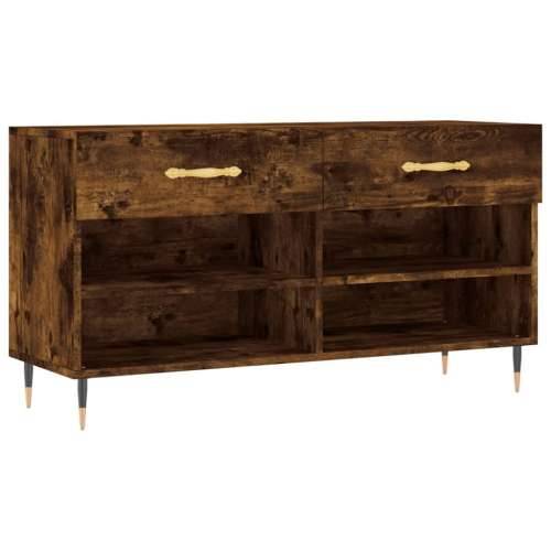 Klupa za cipele boja hrasta 102 x 35 x 55 cm konstruirano drvo - Dimljeni hrast 1 Cijena