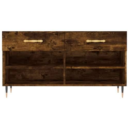 Klupa za cipele boja hrasta 102 x 35 x 55 cm konstruirano drvo - Dimljeni hrast 1 Cijena