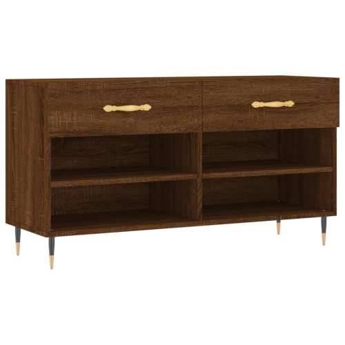 Klupa za cipele smeđa boja hrasta 102x35x55cm konstruirano drvo Smeđi hrast 1 Cijena
