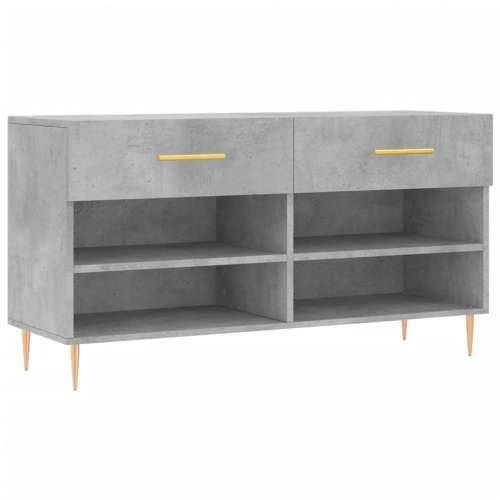 Klupa za cipele siva boja betona 102x35x55 cm konstruirano drvo - Beton siva 1 Cijena