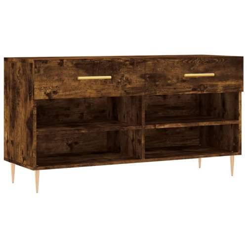 Klupa za cipele boja hrasta 102 x 35 x 55 cm konstruirano drvo - Dimljeni hrast 1 Cijena