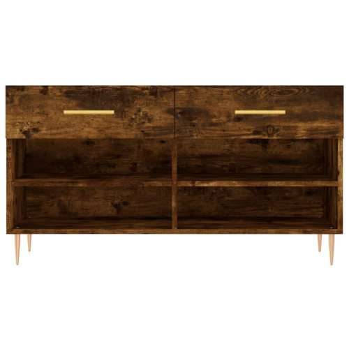 Klupa za cipele boja hrasta 102 x 35 x 55 cm konstruirano drvo - Dimljeni hrast 1 Cijena