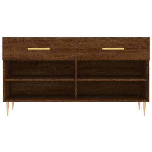 Klupa za cipele smeđa boja hrasta 102x35x55cm konstruirano drvo - Smeđi hrast 1 Cijena