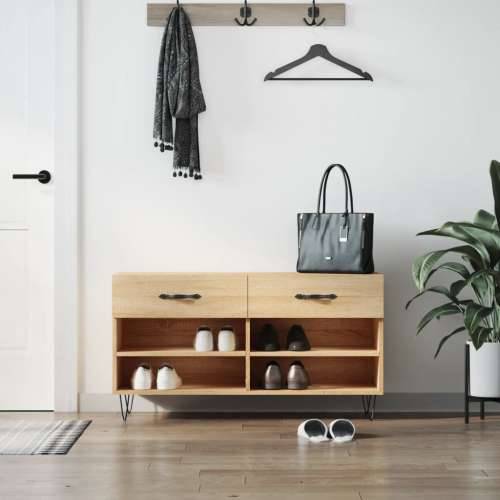 Klupa za cipele boja hrasta 102 x 35 x 55 cm konstruirano drvo - sonoma hrast 1 Cijena