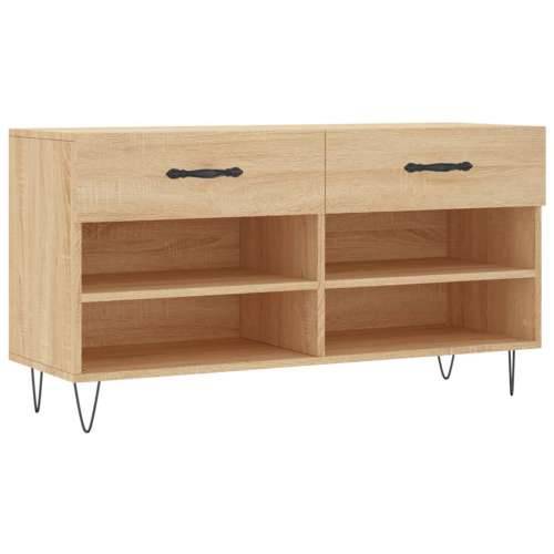 Klupa za cipele boja hrasta 102 x 35 x 55 cm konstruirano drvo - sonoma hrast 1 Cijena