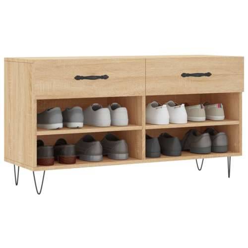 Klupa za cipele boja hrasta 102 x 35 x 55 cm konstruirano drvo - sonoma hrast 1 Cijena