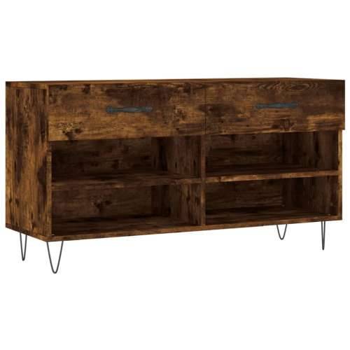 Klupa za cipele boja hrasta 102 x 35 x 55 cm konstruirano drvo Dimljeni hrast 1 Cijena