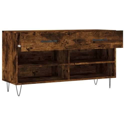 Klupa za cipele boja hrasta 102 x 35 x 55 cm konstruirano drvo Dimljeni hrast 1 Cijena