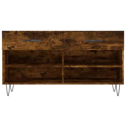 Klupa za cipele boja hrasta 102 x 35 x 55 cm konstruirano drvo Dimljeni hrast 1 Cijena
