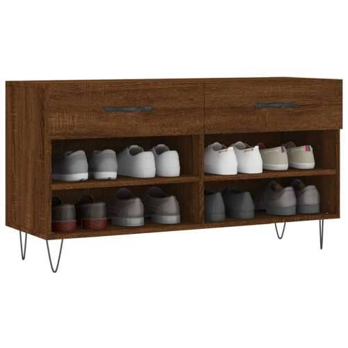 Klupa za cipele smeđa boja hrasta 102x35x55cm konstruirano drvo Smeđi hrast 1 Cijena