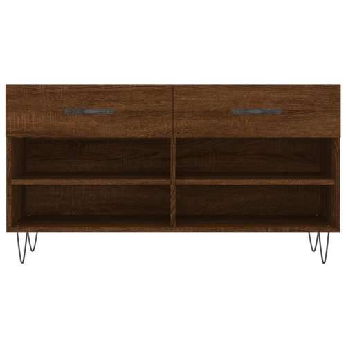 Klupa za cipele smeđa boja hrasta 102x35x55cm konstruirano drvo Smeđi hrast 1 Cijena