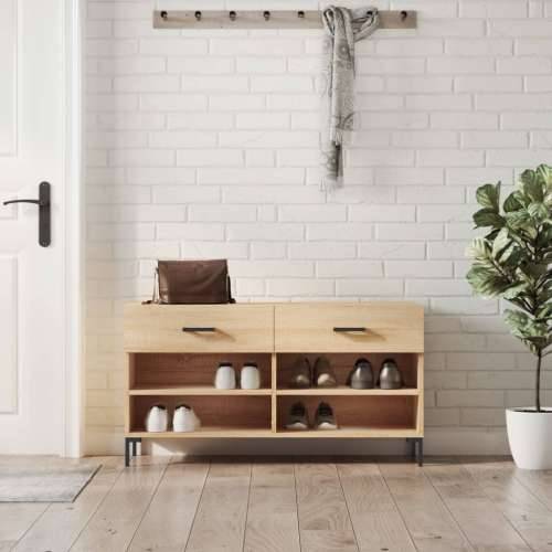 Klupa za cipele boja hrasta 102 x 35 x 55 cm konstruirano drvo - sonoma hrast 1 Cijena