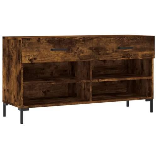 Klupa za cipele boja hrasta 102 x 35 x 55 cm konstruirano drvo - Dimljeni hrast 1 Cijena